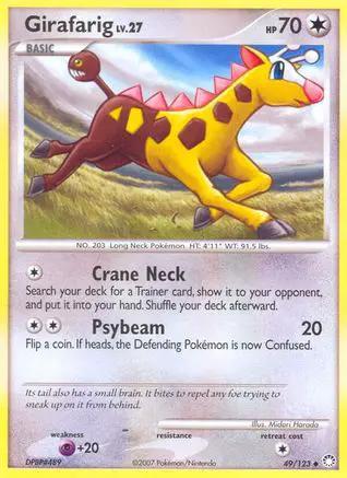 Girafarig 049/123 - Mysterious Treasures Reverse Holofoil