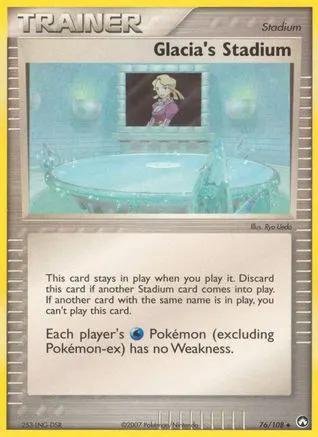 Glacia's Stadium 076/108 - Power Keepers Reverse Holofoil