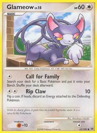 Glameow 065/100 - Majestic Dawn Reverse Holofoil