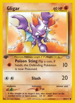 Gligar 059/111 - Neo Genesis 1st Edition