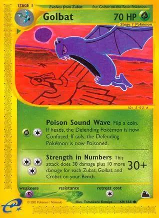 Golbat 060/144 - Skyridge Reverse Holofoil
