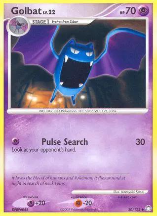 Golbat 050/123 - Mysterious Treasures Reverse Holofoil