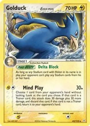 Golduck (Delta Species) 043/110 - Holon Phantoms Reverse Holofoil
