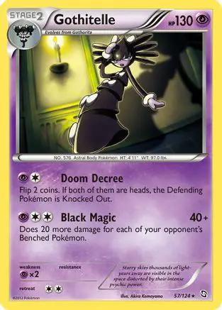Gothitelle 057/124 - Dragons Exalted Reverse Holofoil