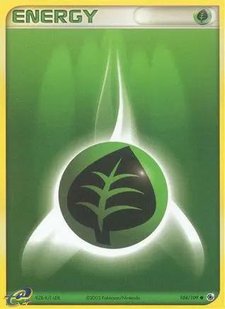 Grass Energy 104/109 - Ruby and Sapphire Reverse Holofoil