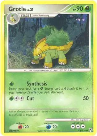 Grotle 049/130 - Diamond and Pearl Reverse Holofoil