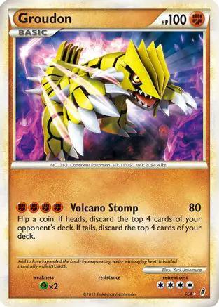 Groudon (Shiny) SL4/95 - Call of Legends Holofoil