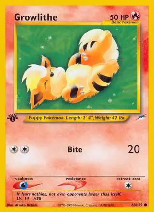 Growlithe 068/105 - Neo Destiny 1st Edition