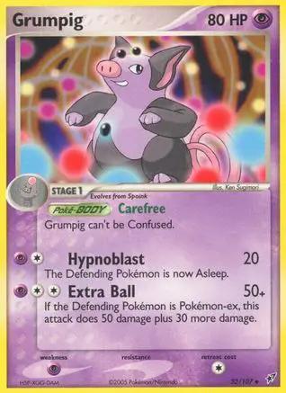 Grumpig 032/107 - Deoxys Reverse Holofoil