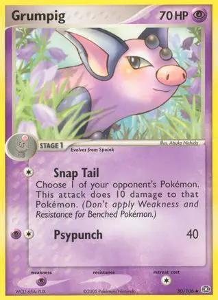 Grumpig 030/106 - Emerald Reverse Holofoil