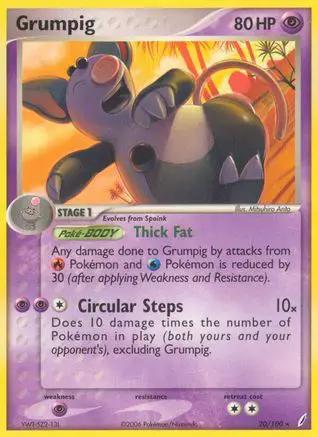 Grumpig 020/100 - Crystal Guardians Reverse Holofoil