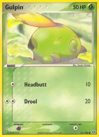 Gulpin 051 - Emerald - Reverse Holofoil
