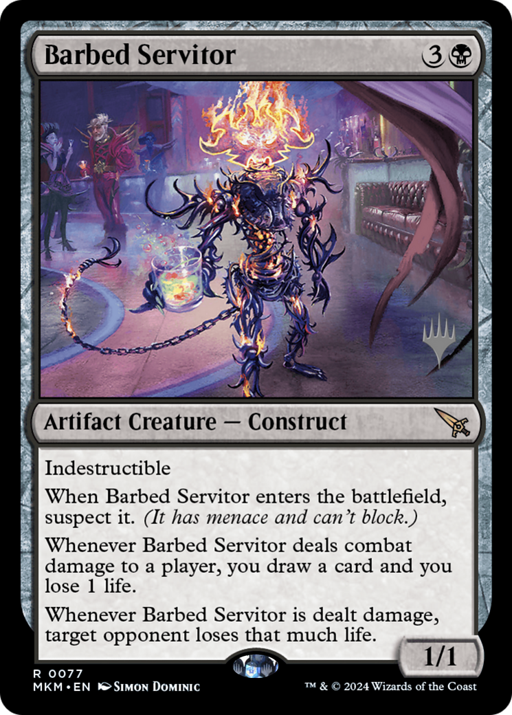 Barbed Servitor (PPMKM-077) - Murders at Karlov Manor Promos Foil