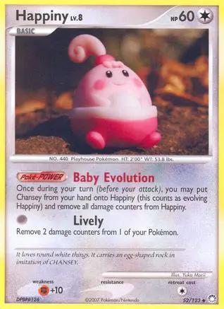 Happiny 052/123 - Mysterious Treasures Reverse Holofoil