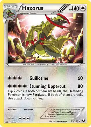 Haxorus 089/108 - Dark Explorers Holofoil