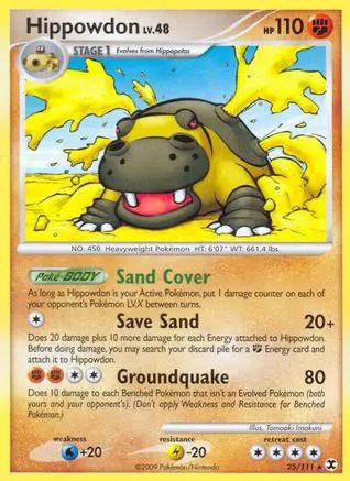 Hippowdon 025/111 - Rising Rivals Reverse Holofoil