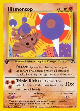Hitmontop 022/75 - Neo Discovery 1st Edition