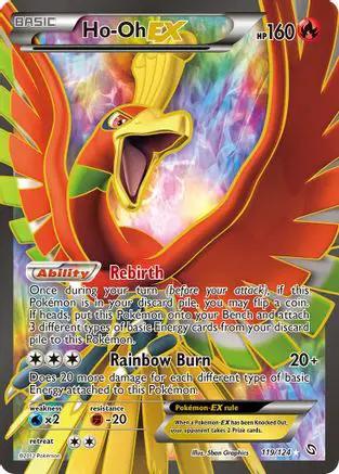 Ho-Oh Ex (Full Art) 119/124 - Dragons Exalted Holofoil