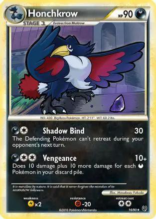 Honchkrow 016/90 - Undaunted Reverse Holofoil