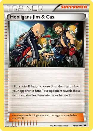 Hooligans Jim & Cas 095/108 - Dark Explorers Reverse Holofoil