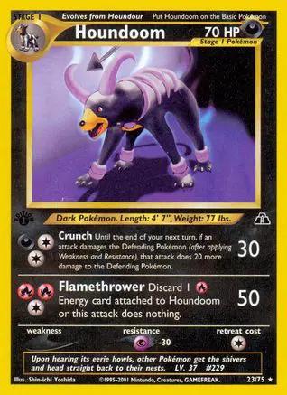 Houndoom 023/75 - Neo Discovery 1st Edition