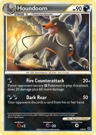 Houndoom 005/90 - Undaunted Holofoil