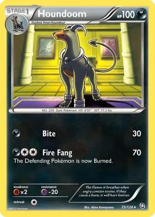 Houndoom 075/124 - Dragons Exalted Reverse Holofoil