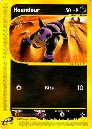 Houndour 113/165 - Expedition Reverse Holofoil