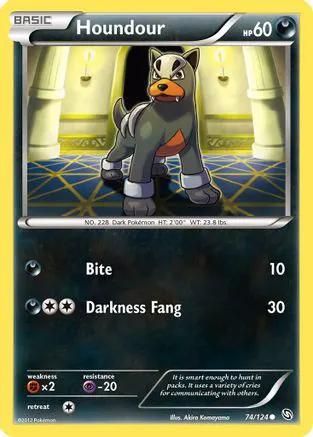 Houndour 074/124 - Dragons Exalted Reverse Holofoil