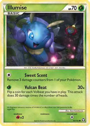 Illumise 064/102 - Triumphant Reverse Holofoil