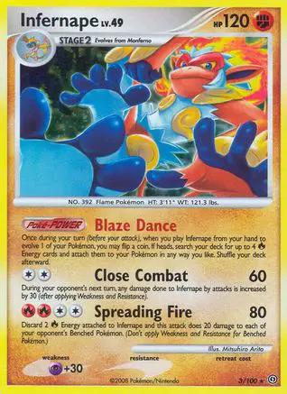 Infernape 003/100 - Stormfront Holofoil