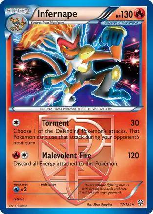 Infernape (Team Plasma) 017/135 - Plasma Storm Reverse Holofoil