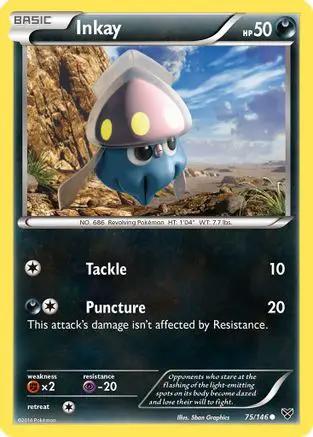 Inkay 075/146 - XY Base Set Reverse Holofoil