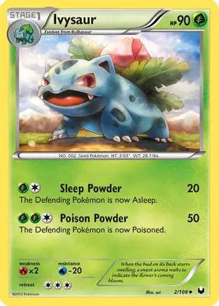 Ivysaur 002/108 - Dark Explorers Reverse Holofoil