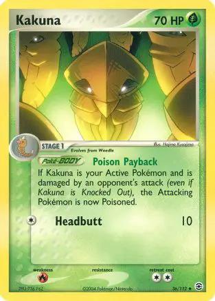 Kakuna 036/112 - FireRed & LeafGreen Reverse Holofoil