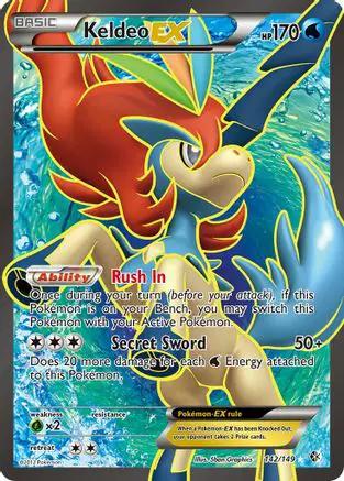 Keldeo EX (Full Art) 142/149 - Boundaries Crossed Holofoil