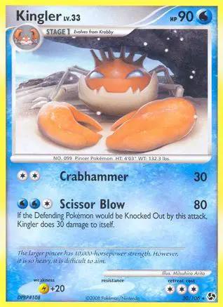 Kingler 020/106 - Great Encounters Reverse Holofoil