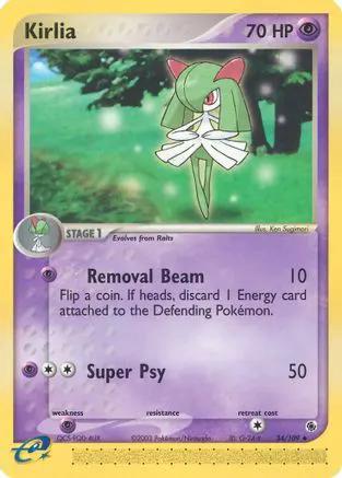 Kirlia 034/109 - Ruby and Sapphire Reverse Holofoil