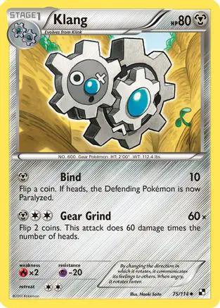 Klang 075/114 - Black and White Reverse Holofoil