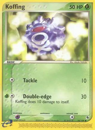 Koffing 054/109 - Ruby and Sapphire Reverse Holofoil