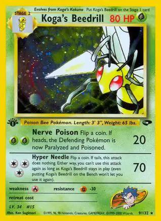 Koga's Beedrill 009/132 - Gym Challenge