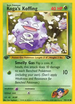 Koga's Koffing 079/132 - Gym Challenge 1st Edition
