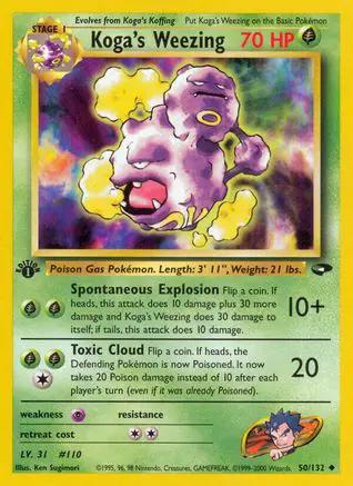 Koga's Weezing 050/132 - Gym Challenge 1st Edition