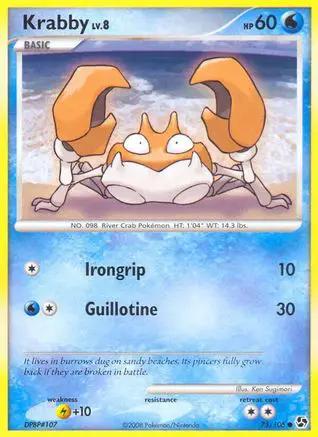 Krabby 075/106 - Great Encounters Reverse Holofoil