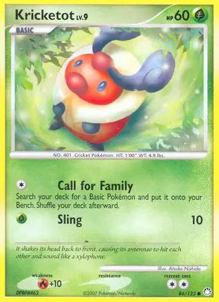 Kricketot 086/123 - Mysterious Treasures Reverse Holofoil