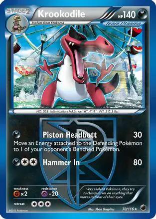 Krookodile (Team Plasma) 070/116 - Plasma Freeze Reverse Holofoil