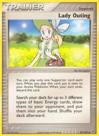 Lady Outing 087/107 - Deoxys Reverse Holofoil