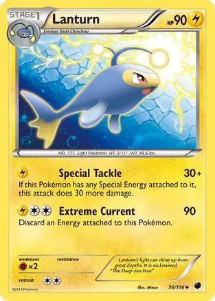 Lanturn 036/116 - Plasma Freeze Reverse Holofoil