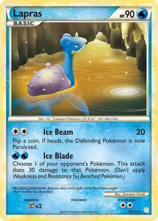 Lapras 024/123 - HeartGold SoulSilver Reverse Holofoil