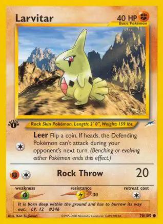 Larvitar 070/105 - Neo Destiny 1st Edition